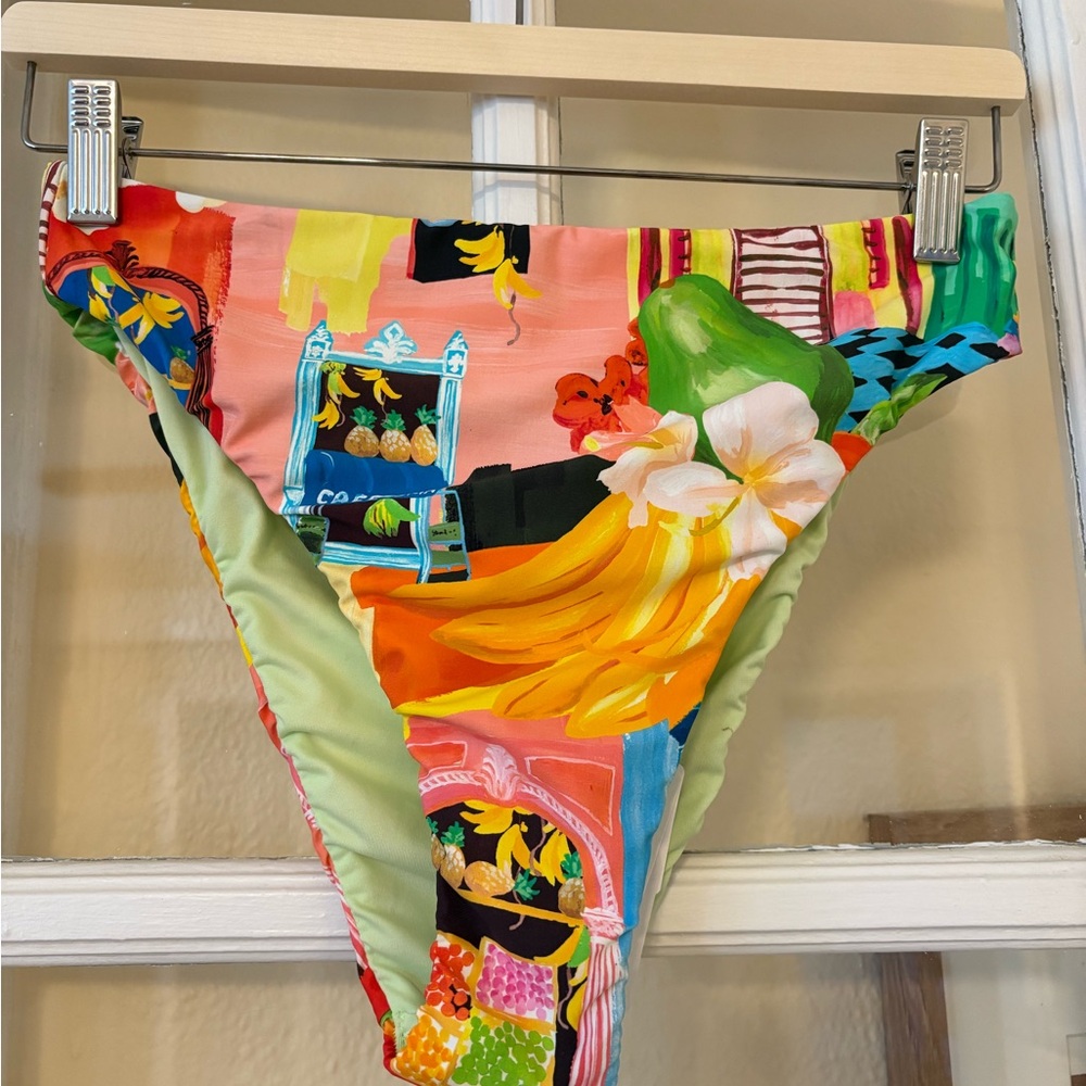 Colorful Floral Bikini Bottom